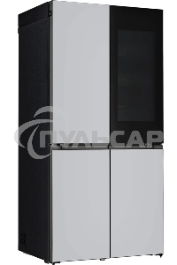 Холодильник LG GR-A24FQAKM серый трехкамерный 382/145л морозилка снизу, No Frost, Side by Side