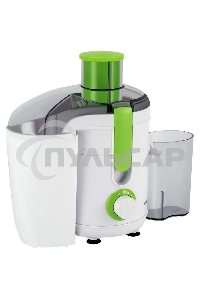 Соковыжималка центробежная Hyundai HY-JE1615 500Вт рез.сок.:400мл. белый/зеленый