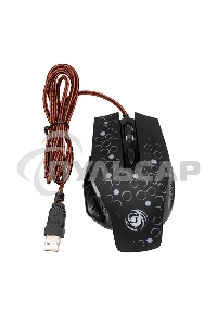 Мышь проводная Dialog Gan-Kata MGK-11U черный, 2400 dpi, USB, кнопки - 6