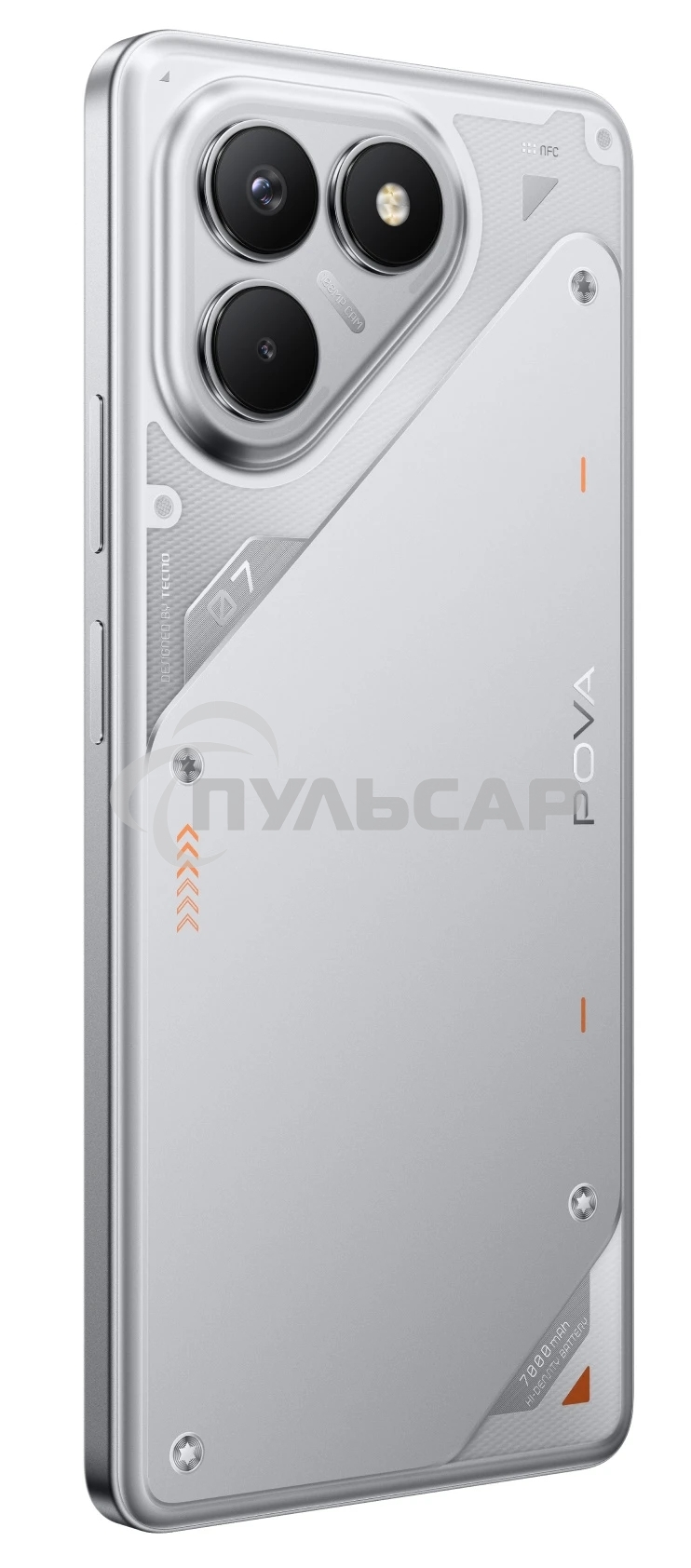 Смартфон Tecno POVA 7 Neo 8/256Gb, серебристый