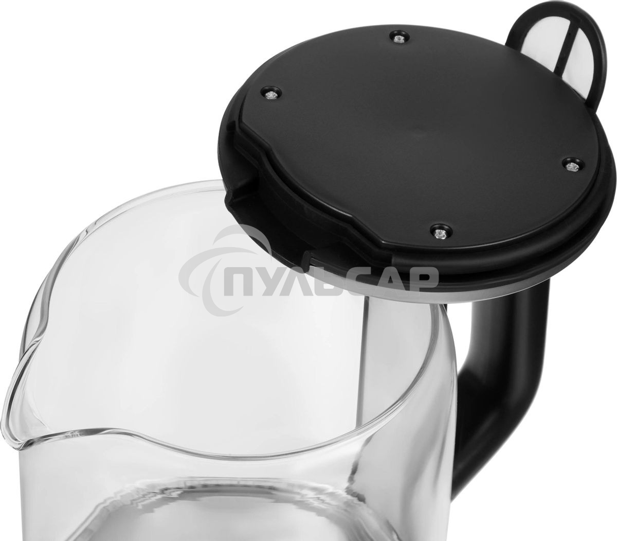 Чайник электрический Hyundai HYK-G5501 1.7 л, 2200 Вт, серебристый/черный