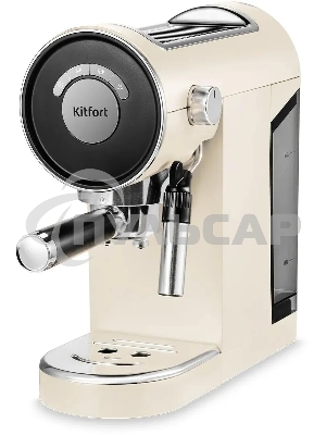 Кофеварка рожковая Kitfort КТ-783-1 бежевый, исп. кофе - молотый, 0,85 л, 1360 Вт, 20 бар