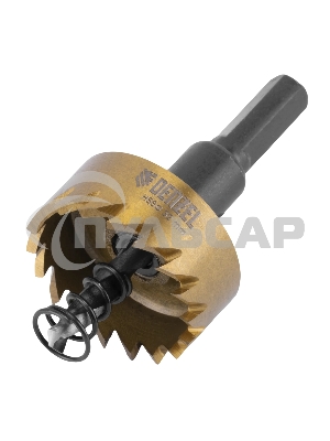 Коронка по металлу Denzel HSS, 32 мм, нитридтитановое покрытие