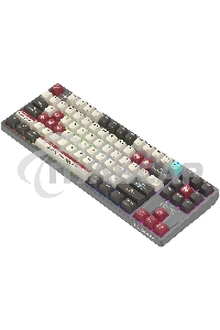Клавиатура беспроводная A4Tech Bloody WS87 USB, Bluetooth/Радиоканал серый/красный