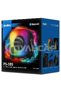 Портативная колонка SVEN PS-555, черный, 65 Вт (RMS), Bluetooth, USB, microSD, пульт
