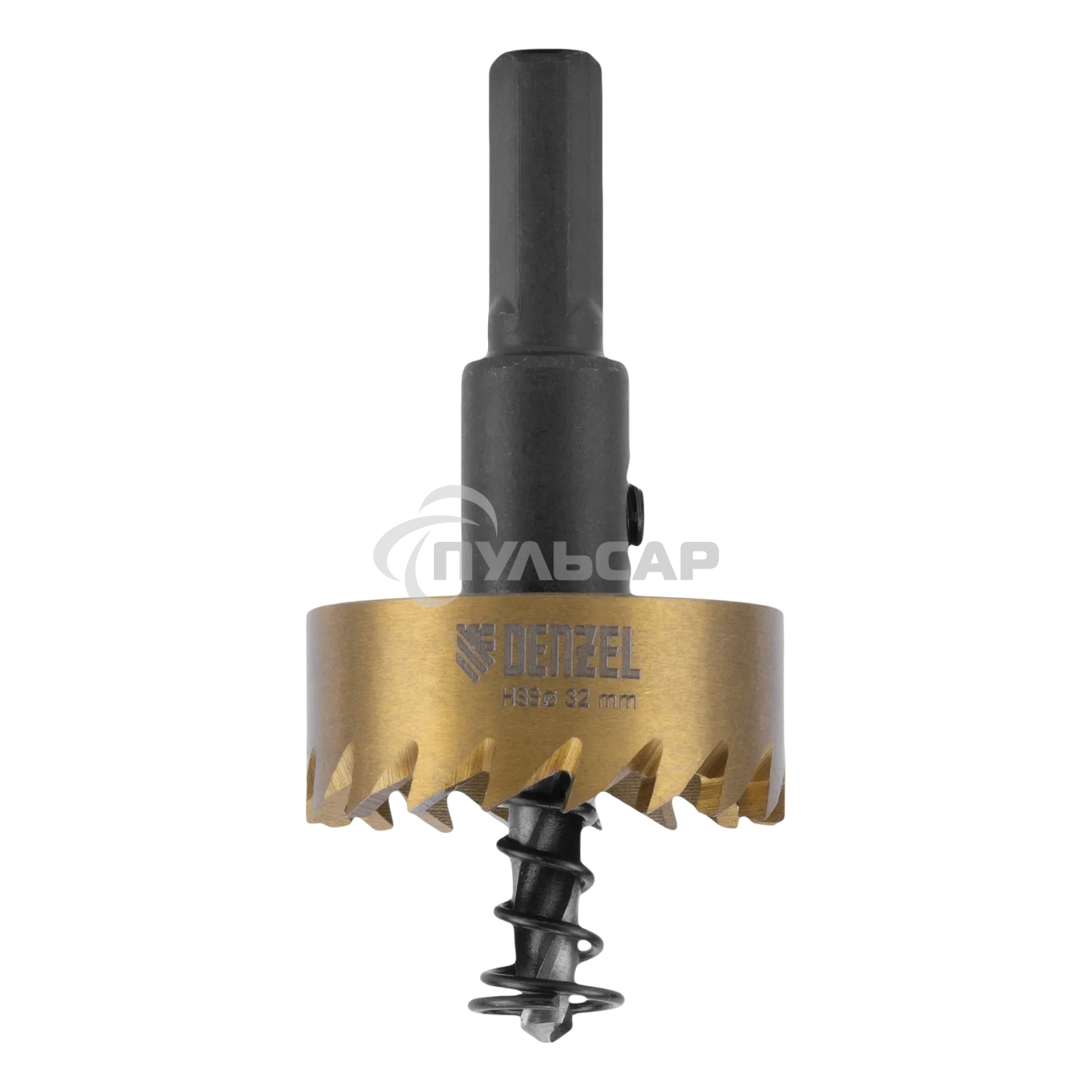 Коронка по металлу Denzel HSS, 32 мм, нитридтитановое покрытие