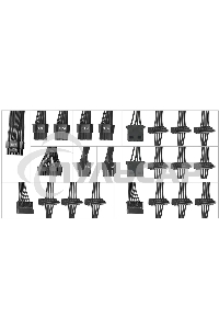 Блок питания Bloody BD-PS1250P, 1250 Вт, 80 PLUS Platinum, 140мм, модульный, черный