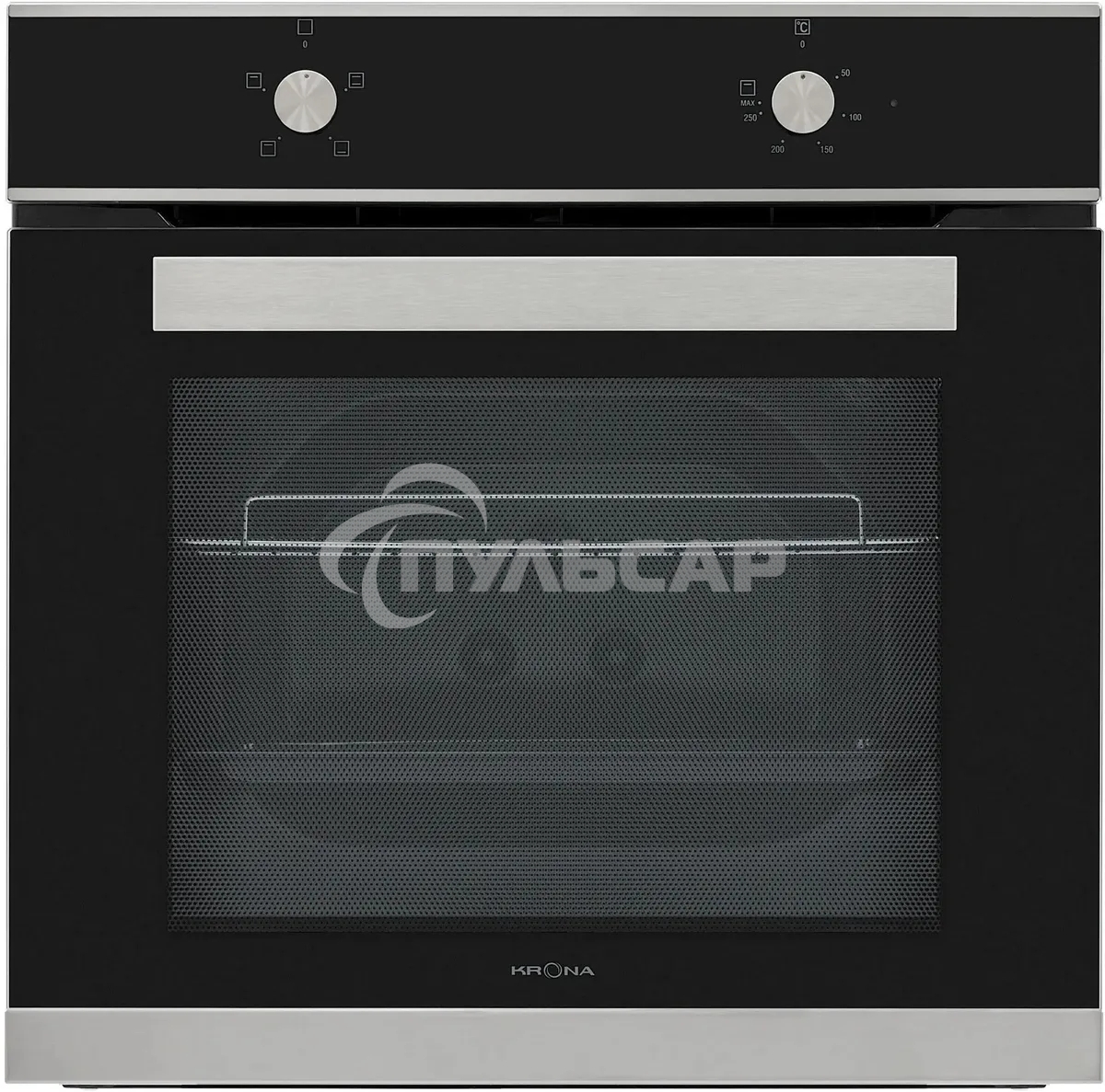 Духовой шкаф электрический встраиваемый Krona ASTRO 60 S черный/нержавеющая сталь