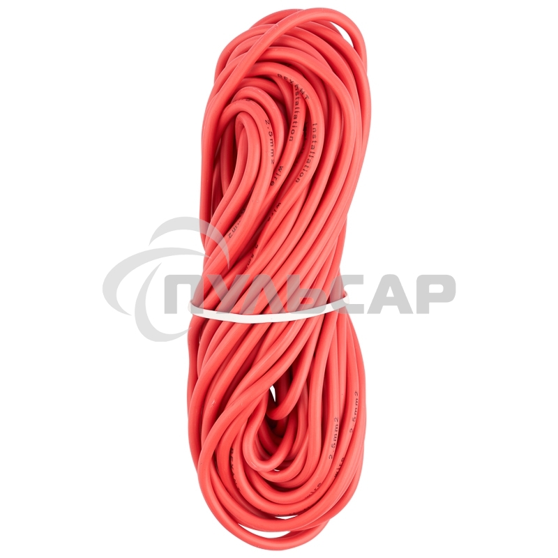 Провод автомобильный ПГВА/ПВАМ Rexant 1х2,50 мм красный, мини-бухта 10 метров