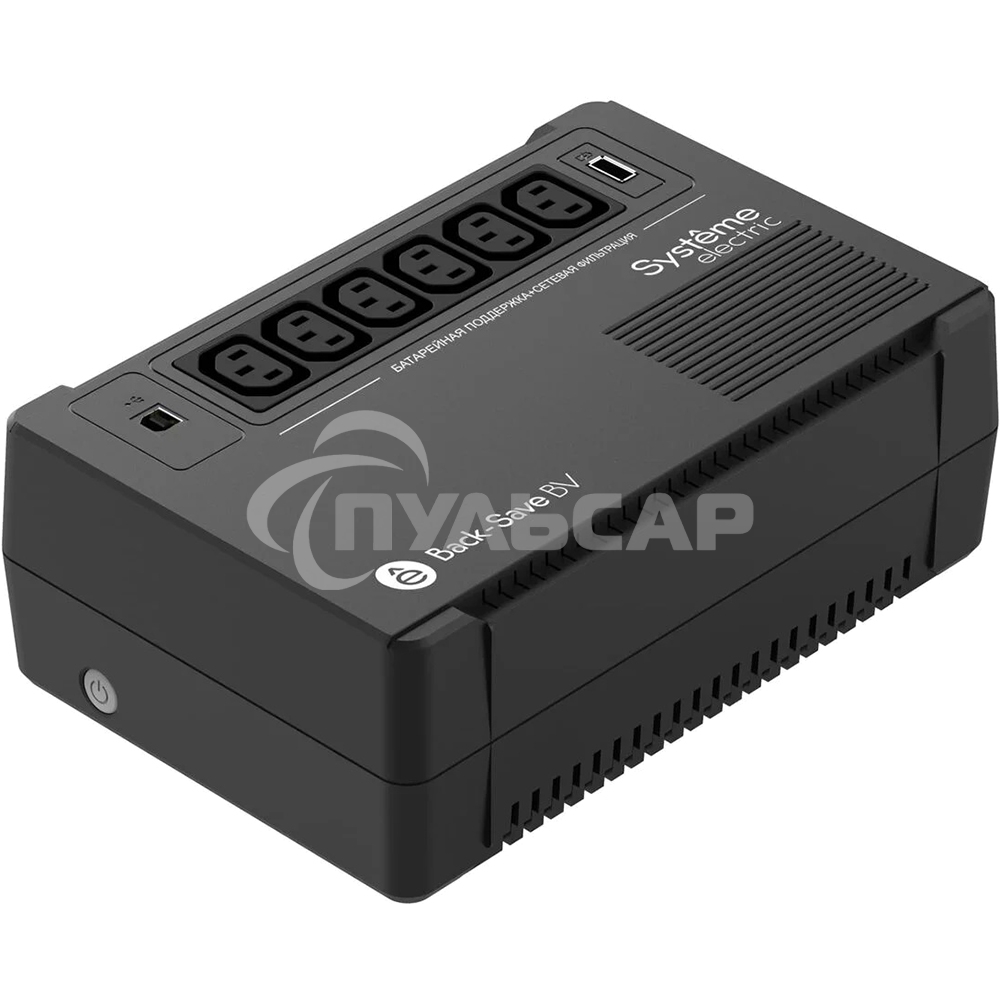Источник бесперебойного питания Systeme Electriс Back-Save, 600VA/360W, 230V, Line-Interactive, AVR, 6xC13 Outlets, USB charge(type A), USB
