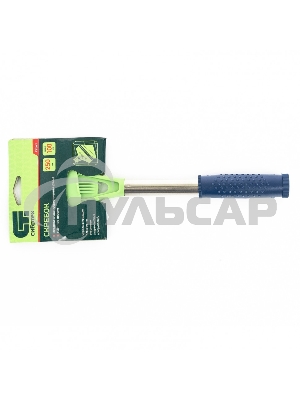 Скребок, фиксированное лезвие 100мм, металлич. обрезиненная ручка, 250мм Сибртех