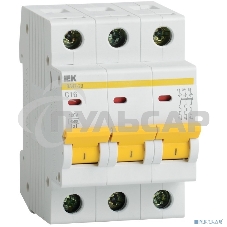 Выключатель автоматический модульный 3п B 25А 4.5кА ВА47-29 ИЭК MVA20-3-025-B