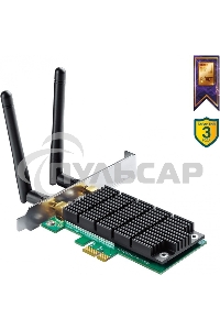 Адаптер TP-LINK ARCHER T4E AC1200 Двухдиапазонный Wi-Fi адаптер PCI Express
