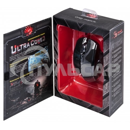 Мышь проводная A4Tech Bloody V7 черный, 3200 dpi, USB Type-A, кнопки - 8