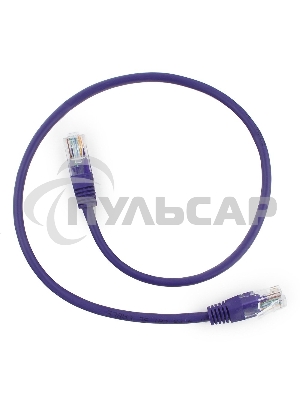Патч-корд UTP Cablexpert кат.5e, 0.5м, литой, многожильный, фиолетовый