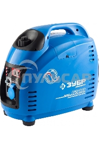 Электрогенератор бензиновый инверторный ЗУБР ЗИГ-1200, 1.2 кВт, 94 дБ, 18.8 кг