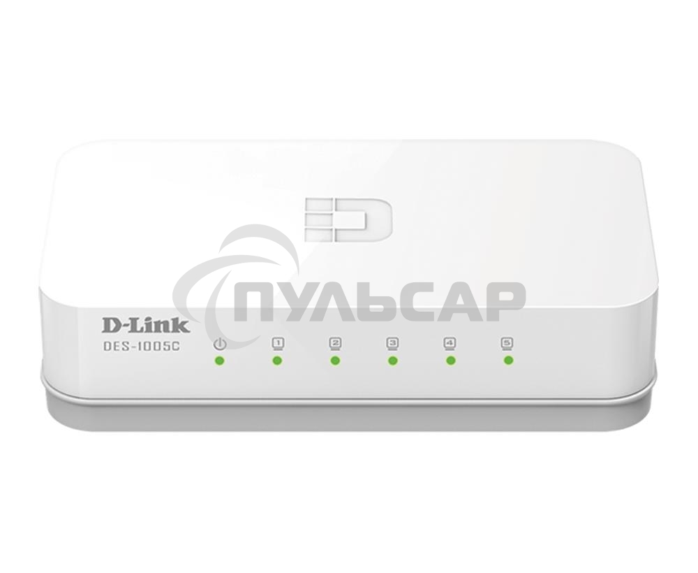 Коммутатор D-Link DES-1005C/B1A, 5-port UTP 10/100Mbps Auto-sensing, Stand-alone, Unmanaged Palm-top Fast Ethernet Switch