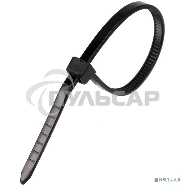 Стяжка нейлоновая Exegate EX253852RUS неоткрывающаяся CV-200B, 200мм, упак. 100шт черная