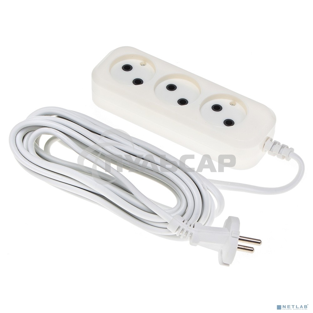 Сетевой удлинитель Buro BU-PSL3.5/W 5м (3 розетки) белый (пакет ПЭ)