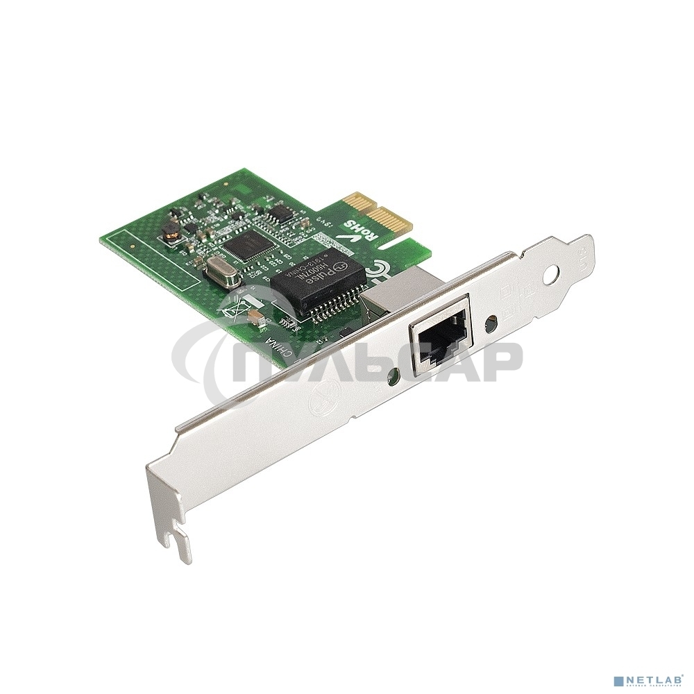 Сетевой адаптер Exegate EX283723RUS EXE-i210AT PCI Express 2.0 10/100/1000Mbps 1xRJ-45 (Copper) Intel WGI210AT