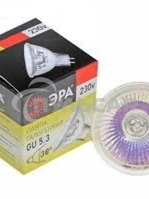 Лампа галогенная ЭРА GU5.3-JCDR (MR16) -35W-230V-Cl(10/200/6000)