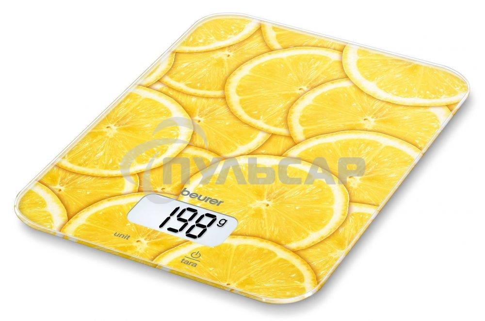 Кухонные весы Beurer KS19 lemon макс.вес:5кг рисунок