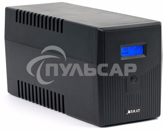 Источник бесперебойного питания SKAT-UPS 2000/1200 220В 1200Вт 2 АКБ 9А·ч внутр. меандр. стабилизация напряжения