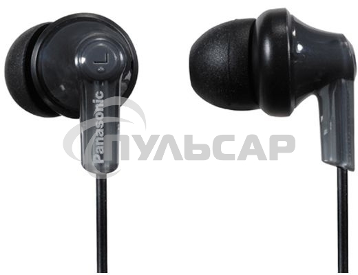 Наушники вкладыши Panasonic RP-HJE120 1.1м черный проводные в ушной раковине (RP-HJE120EEK)