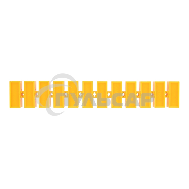 Клеммная винтовая колодка KВ-25 10-25, ток 60 A, полиэтилен желтый Rexant (10 шт./уп.)