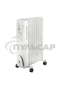 Обогреватель масляный Blackton Bt OH1111 (9 секций), белый, 2000 Вт, 20 м2, механический термостат