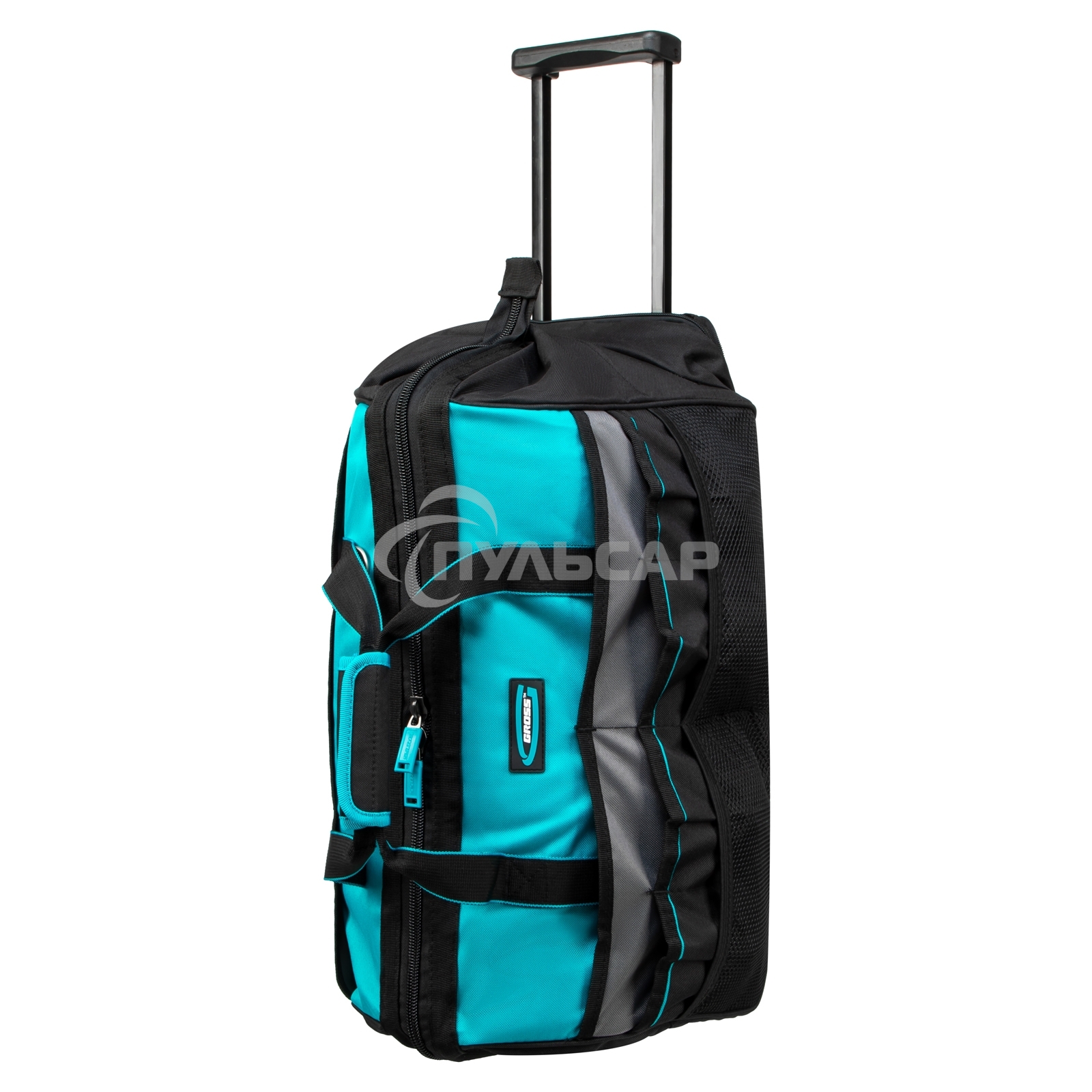 Сумка для инструмента, 500х280х290мм, выдвижная рукоятка, колеса, наплечный ремень Gross