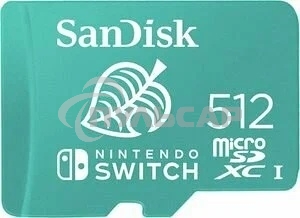 Флеш карта microSD 512Gb SanDisk microSDXC Class 10 UHS-I A1 C10 V30 U3 for Nintendo Switch 100/90 Mb/s