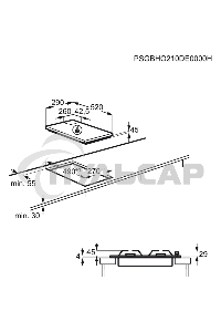 Газовая варочная панель Electrolux EGC3322NVK черный