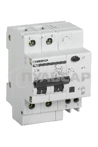 Выключатель автоматический дифференциального тока Iek MAD15-2-016-C-030 АД12 2Р 16А 30мА GENERICA