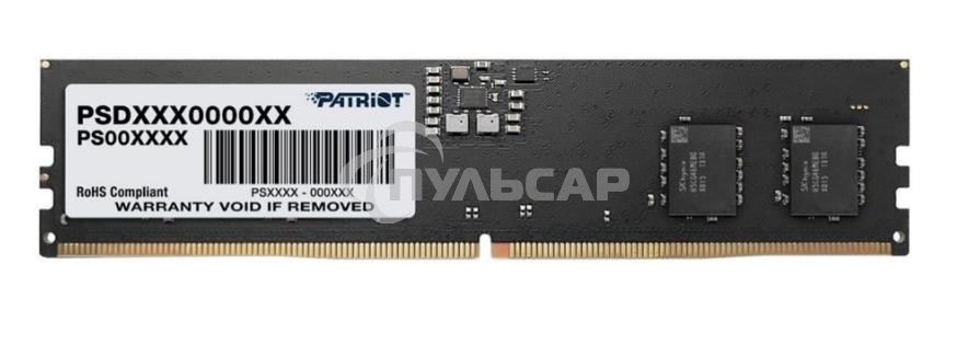 Оперативная память Patriot Signature, DDR5, 16Gb (1x16 Gb), 5600 MHz, CL46, DIMM