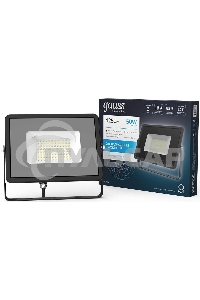 Прожектор светодиодный Gauss Qplus 50Вт 6500К 4250лм IP65 графит. сер. 1/10