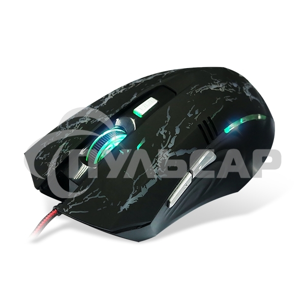 Мышь проводная Crown Gaming CMXG-600 черный, 2200 dpi, USB, кнопки - 6