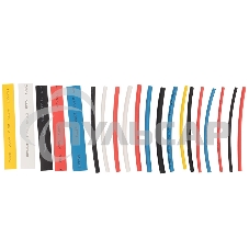 Термоусаживаемые трубки AUTO PLUS 2:1 (Набор 19 шт.) Rexant