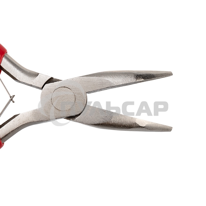 Тонкогубцы изогнутые Rexant Мини 120 мм никелированные, авторазжим, обливные рукоятки