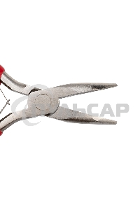 Тонкогубцы изогнутые Rexant Мини 120 мм никелированные, авторазжим, обливные рукоятки