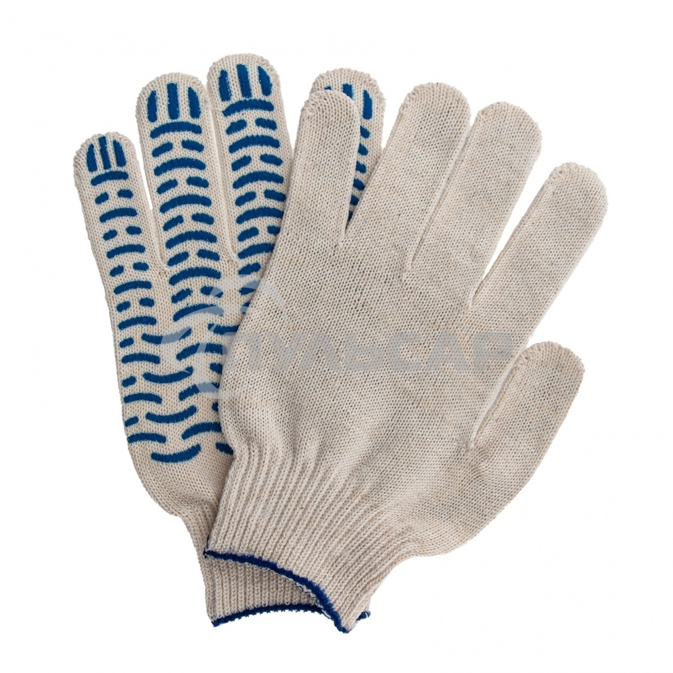 Перчатки трикотажные, ПВХ-покрытие 