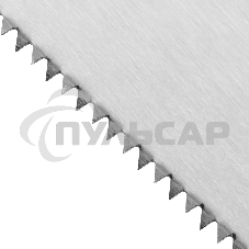 Ножовка по дереву Sparta 400 мм, 7-8 ТРI, каленый зуб, линейка, деревянная рукоятка