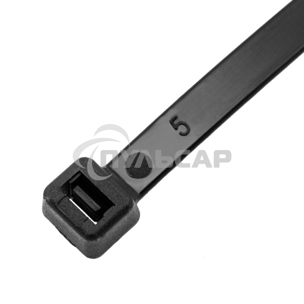 Хомуты, 500 х 8 мм, пластиковые, черные, 50 шт. Сибртех