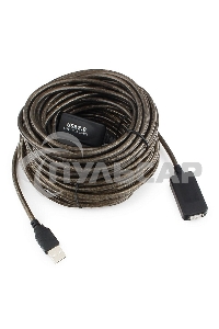 Кабель-удлинитель USB2.0 активный Cablexpert UAE-01-15M, AM/AF, 15м
