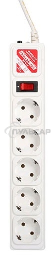 Сетевой фильтр Powercube SPG-B-15-WHITE 5м (5 розеток) белый (коробка)
