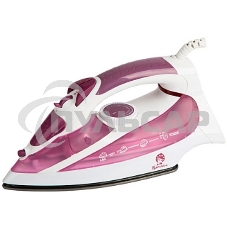 Утюг ВАСИЛИСА У3-2000 белый с сиреневым (2000Вт. Тефлоновое покрытие подошвы. Индикатор нагрева утюга. Терморегулятор. 3 режима: сухое глажение, отпаривание, разбрызгивание воды. Возмож-ть регулировки степени отпаривания /вертикального отпаривания. Парово