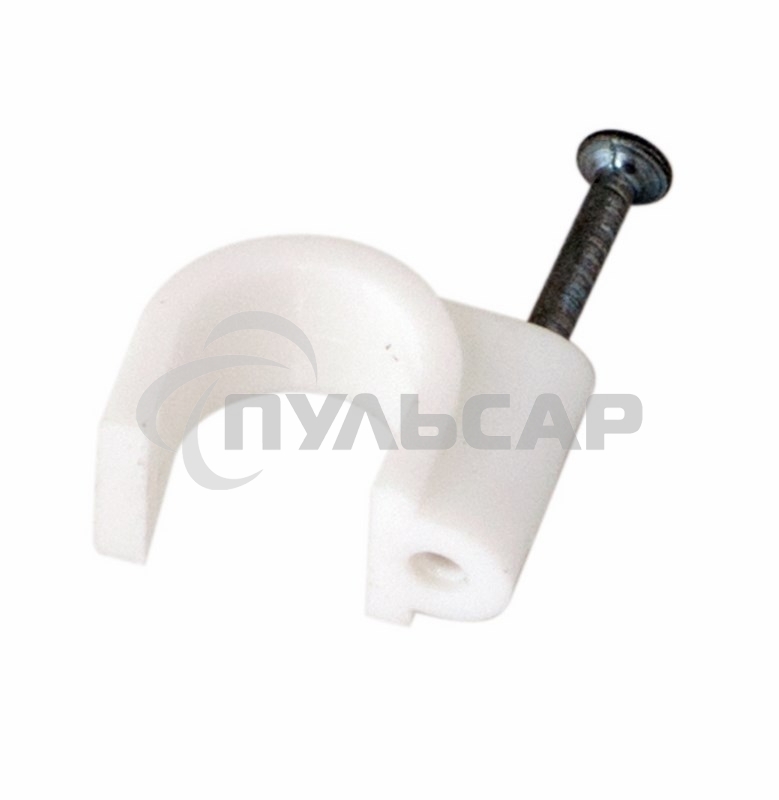 Крепеж кабеля круглый 16 мм, белый (упак. 50 шт) Rexant