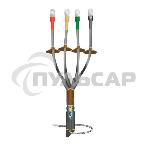 Муфта кабельная концевая наруж. уст. 1кВ КНТп 4х(16-25мм) без наконеч. Нева-Транс Комплект 22020071