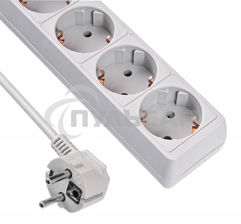 Сетевой фильтр Buro 500SL-3-G 3м (5 розеток) серый (пакет ПЭ)