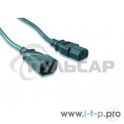 Кабель питания сист.блок-монитор Gembird 1.8м, VDE(0.75мм), черный, с зазем., пакет PC-189-VDE